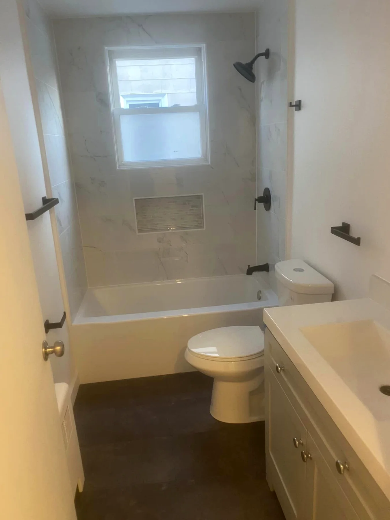 Bathroom after tile renovation