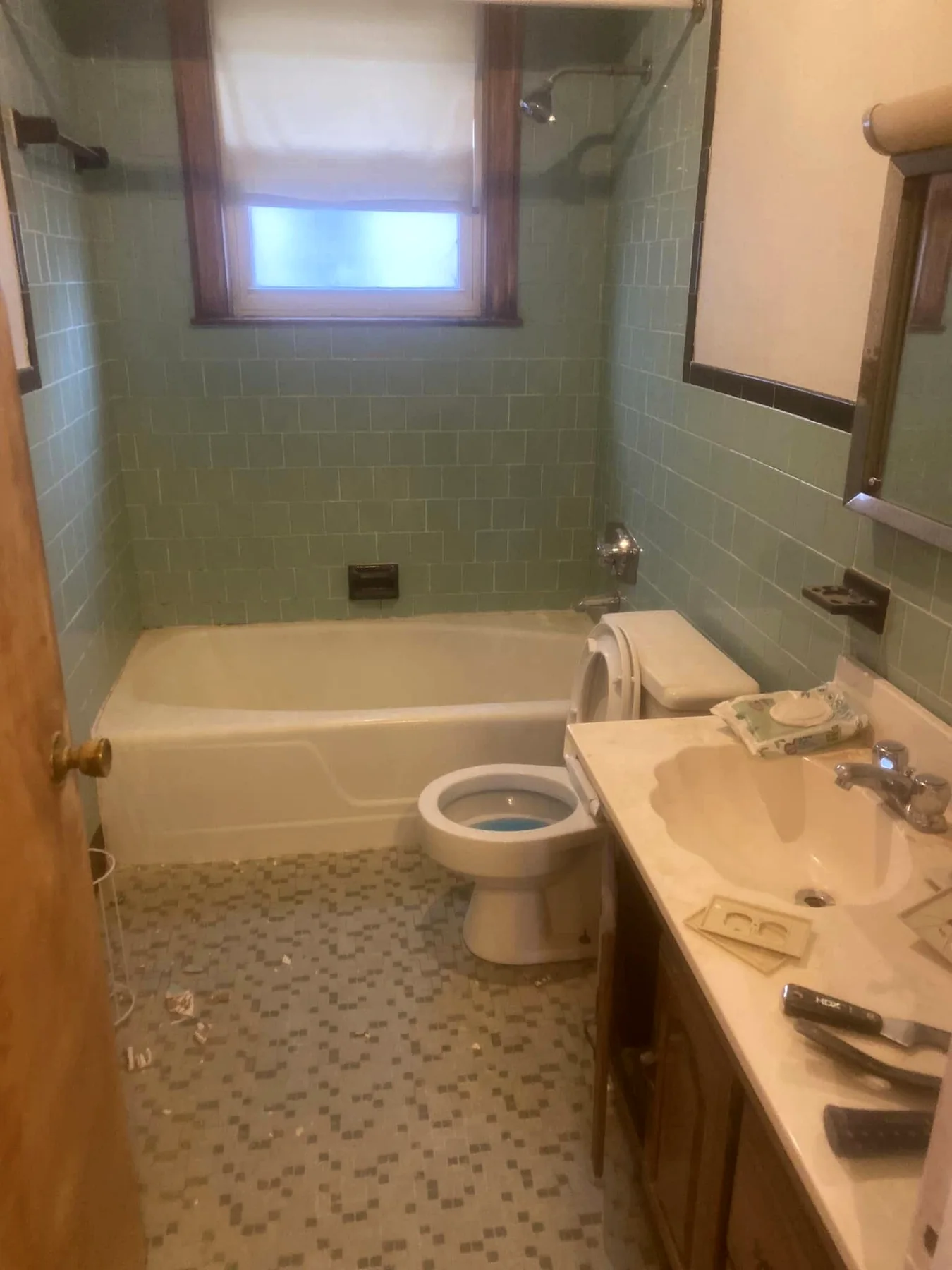 Bathroom before renovation