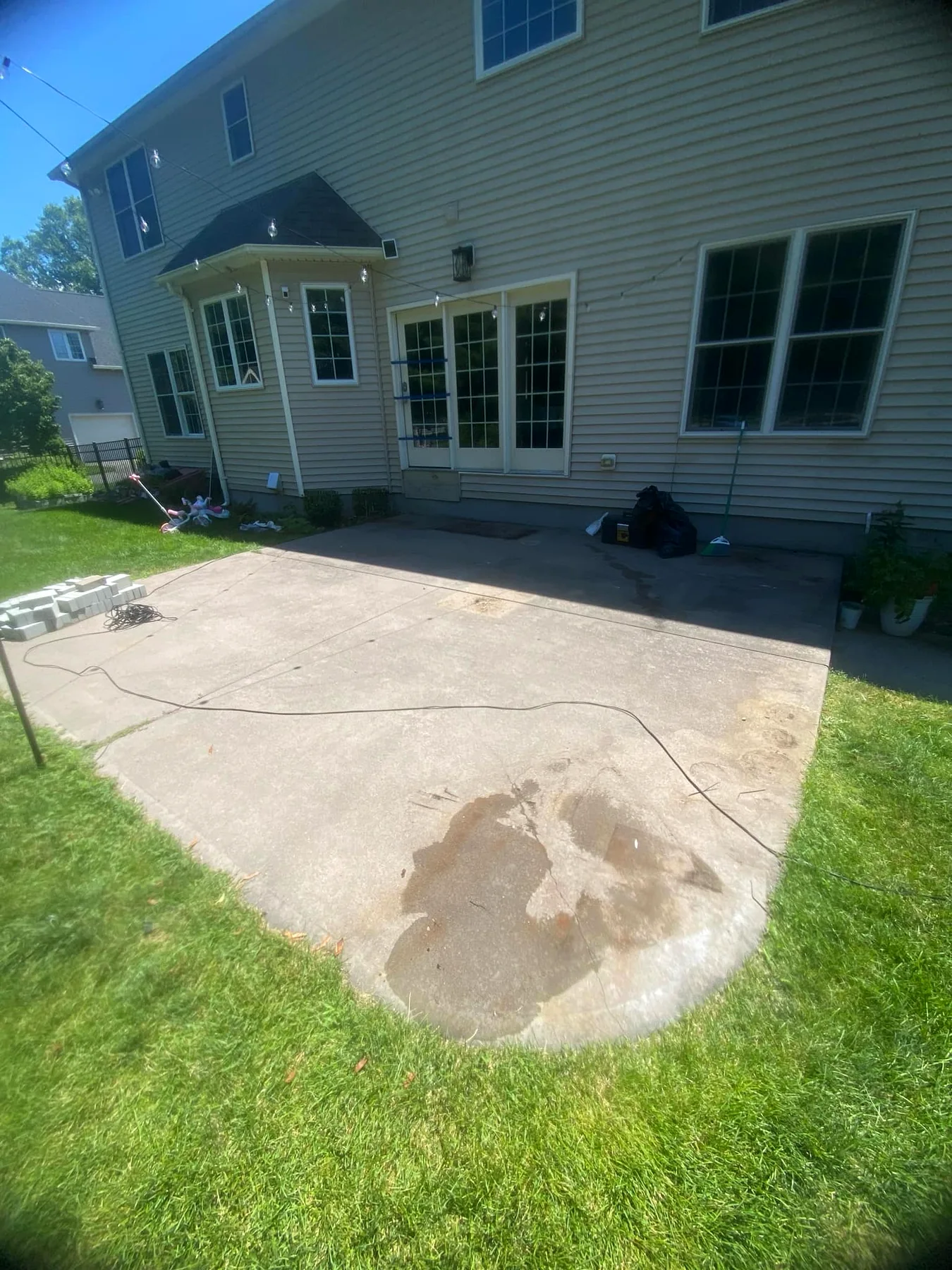 Patio before renovation